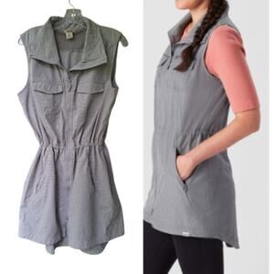 Duluth Women's Sol Survivor Sun Protection Tunic Vest UPF 50+ Gray Size S Travel